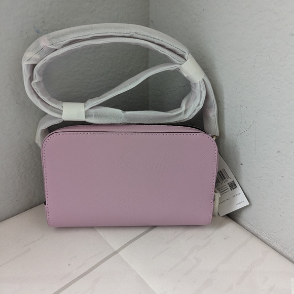Kate Spade Dual Zip Around Crossbody Quartz Pink - Picture 2 of 3